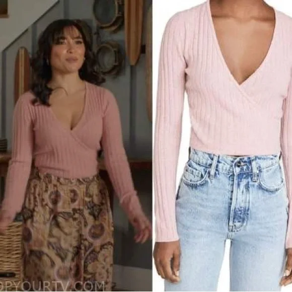 Like New: Reformation: cropped ballet-core cashmere - Picture 2 of 8